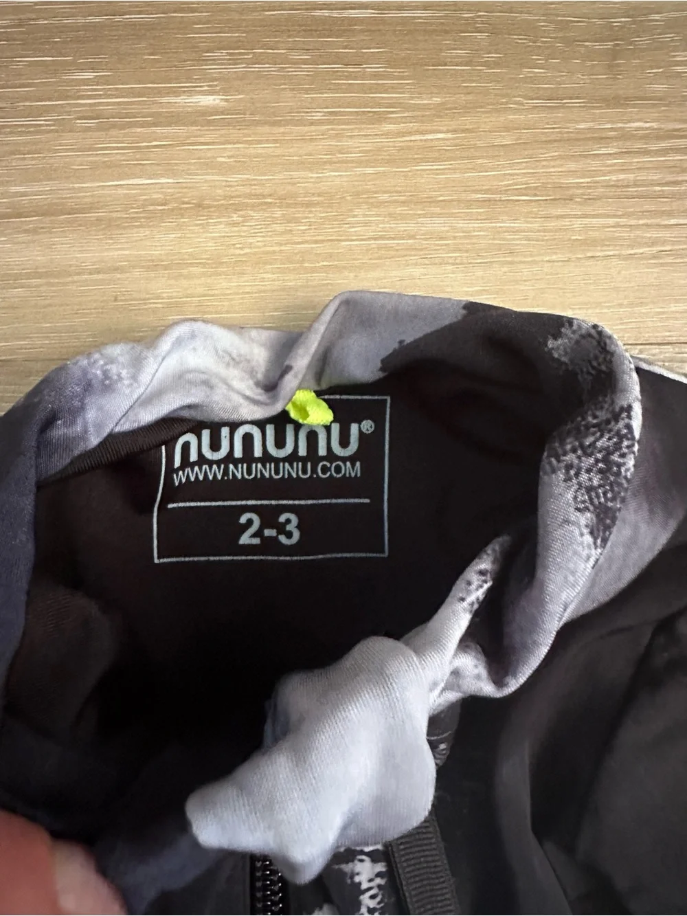 Nununu Black & White Tie-Dye Long Sleeve Bikini Swimwear Toddler Girl